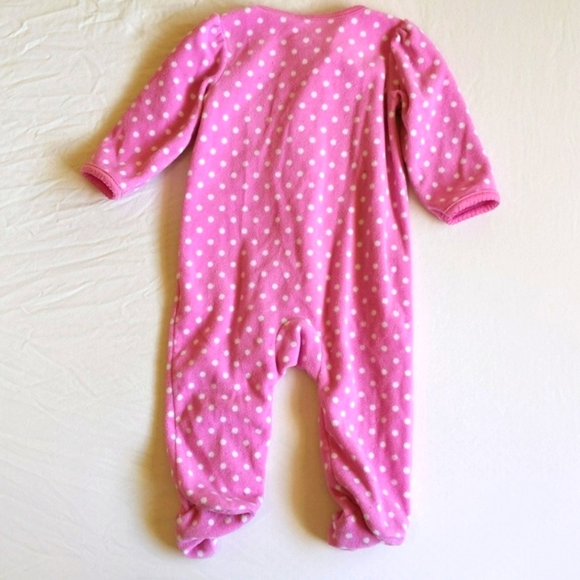 simple joys carter's fleece zipper footie sleeper pajamas 3-6 months baby girl - Picture 7 of 7